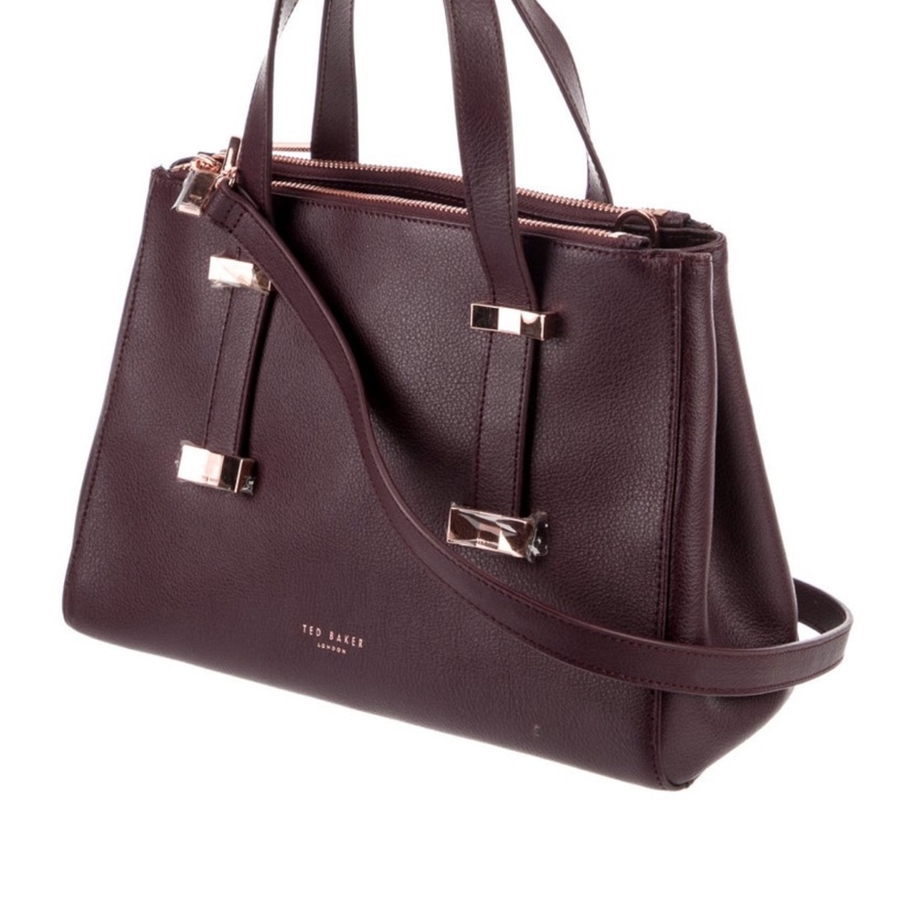 Ted Baker Deep Burgundy tote bag.